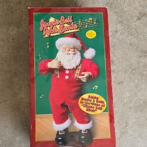 Jingle Bell Rock Santa - Red Musical Holiday Figurine